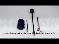 Transmissor de Vídeo FPV UAV 3.3G 3.5W 3.3Ghz VTX com IRC 24CH 25mW/2000mW/3500mW Módulo VTX FPV