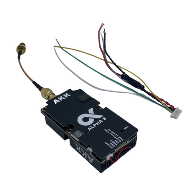 AKK 8W VTX Alpha8 Transmissor de vídeo sem fio 80CH 5.8G 8W 5W 3W 1W Suporte de energia Smart Audio