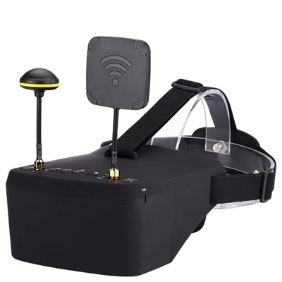 5.8G 40CH FPV Goggles 5 polegadas de plástico DVR óculos de vídeo acessórios de drone profissional