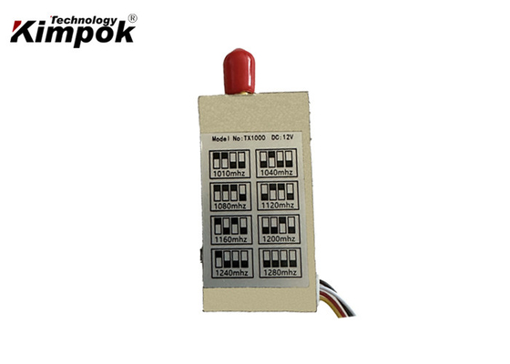 Transmissor sem fio analógico de 12 V DC Receptor de transmissor de vídeo e áudio de 1,2 GHz