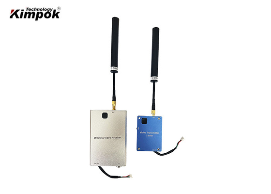 Kit de transmissor de vídeo UAV 3.3Ghz 8CHs VTX VRX para corridas de FPV de longa distância
