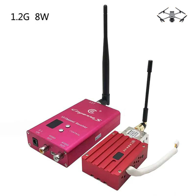 vermelho 1.2Ghz 8W Digital Vtx Fpv Com 8 canais