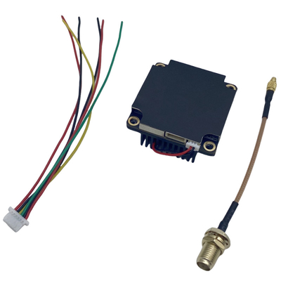 Transmissor de vídeo de UAV AKK 5W FPV VTX 96CH Transmissor de vídeo de suporte de ligação de vídeo de áudio inteligente