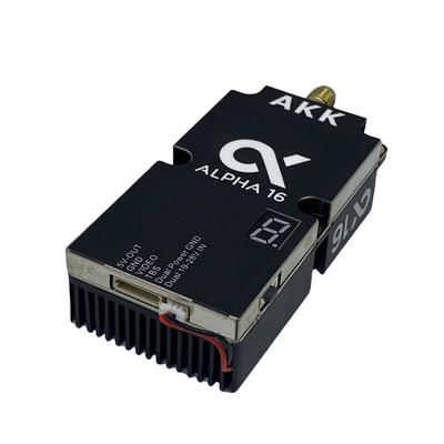 AKK Alpha16 Transmissor de vídeo sem fio 5.8G 16W FPV VTX 96CH para transmissão de imagem de drone RC