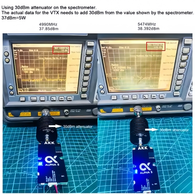 AKK Alpha5 VTX 5.8G 80CH 1w/2w/3w/4w Potência Comutável Smart Audio Transmissão de Ultra Longa Distância