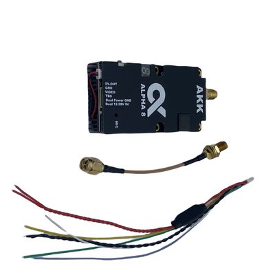 AKK 8W VTX Alpha8 Transmissor de vídeo sem fio 80CH 5.8G 8W 5W 3W 1W Suporte de energia Smart Audio