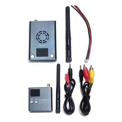 Transmissor e Receptor de Vídeo Drone 5.8Ghz 5W 5.8G VTX VRX Ultra RC FPV Transmissão de Vídeo