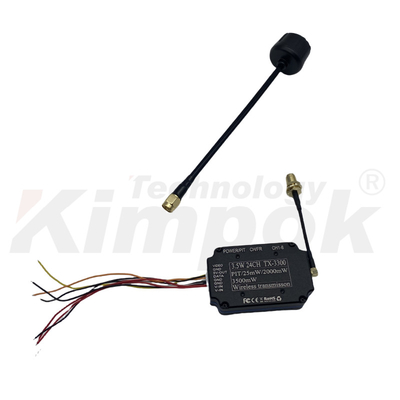 Transmissor de Vídeo FPV UAV 3.3G 3.5W 3.3Ghz VTX com IRC 24CH 25mW/2000mW/3500mW Módulo VTX FPV
