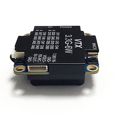 3.3G 6W FPV Drone VTX VRX 3.3Ghz Transmissor de vídeo sem fio Receptor Transmissão de vídeo de áudio