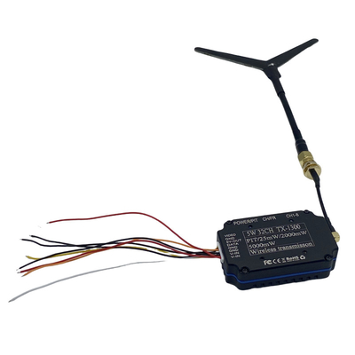 1.2G 1.3G 5W Transmissor de vídeo sem fio 32CH FPV VTX 25mW 2000mW 5000mW Link de vídeo