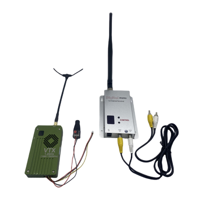 1.2Ghz 8W Drone Video Transmitter Receiver 1.2G FPV VTX VRX Transmissão de Longa Distância