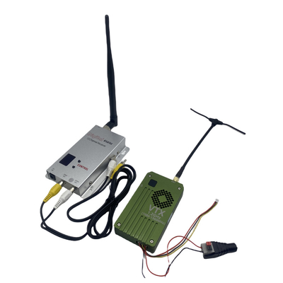 1.2Ghz 8W Drone Video Transmitter Receiver 1.2G FPV VTX VRX Transmissão de Longa Distância