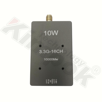 Transmissor de Vídeo Drone 3.3G 10W 3.3Ghz FPV Sem Fio VTX para Transmissão de Vídeo de Longa Distância