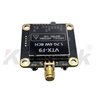 1.7G VTX 1.9G VTX 6W Transmissor de vídeo sem fio 20km Transmissão de imagem de longa distância