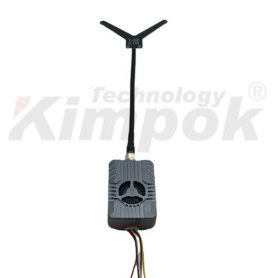 Transmissor de vídeo sem fio VTX UAV de 1,7 GHz Suporte IRC Tramp Video Link 4W RF Power VTX