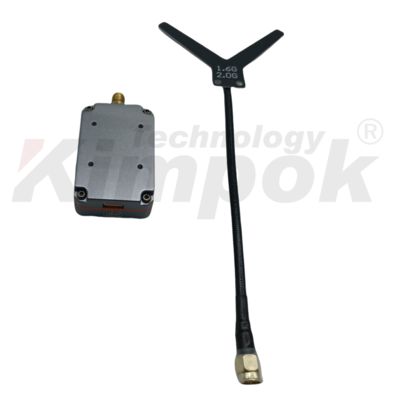 Transmissor de vídeo sem fio VTX UAV de 1,7 GHz Suporte IRC Tramp Video Link 4W RF Power VTX