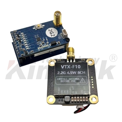 Transmissor de Vídeo FPV 2.2G 4.5W UAV VTX Acessórios para Drones Drone de Longa Distância VTX VRX